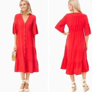 XiRENA Red Midi Dress